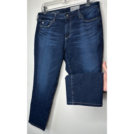 AG Dark Wash Prima Ankle Cigarette Leg Contour 360 Jean 31R