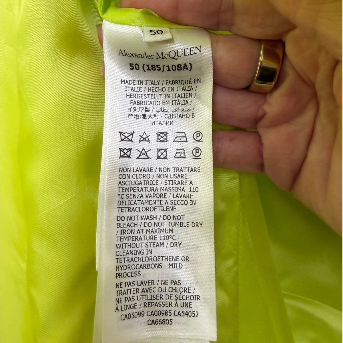 Alexander McQueen Acid Green Neon Suit Blazer & Pants Women's US 14
