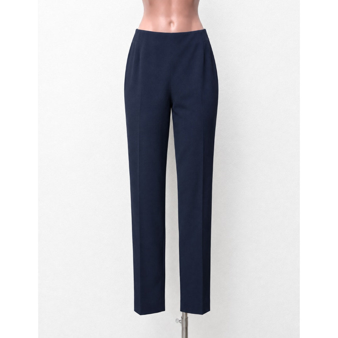 rag & bone Navy Blue Stretch Back Zip High Waist Trouser Pants 8