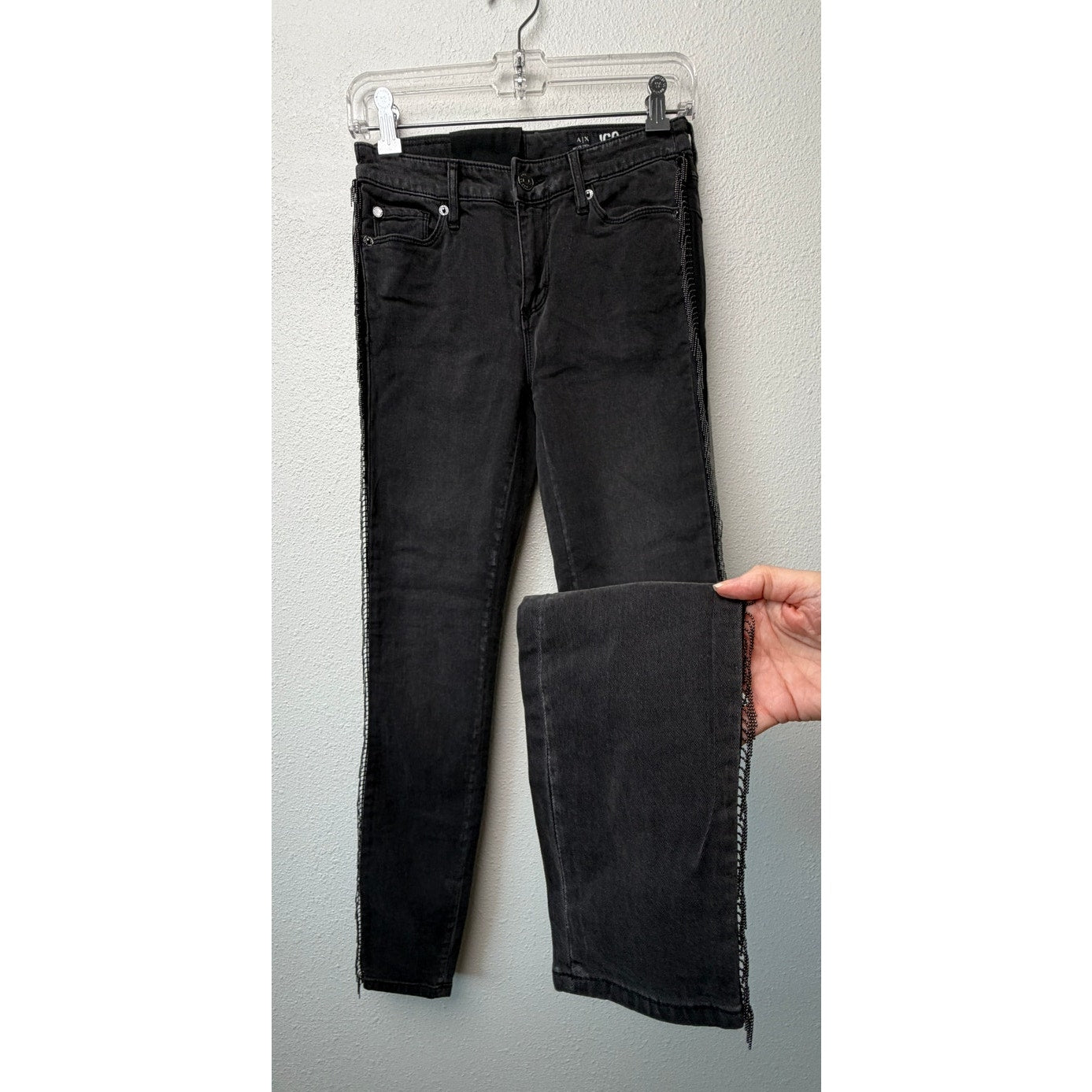 NWOT Armani Exchange J69 Gray Super Skinny Women's Jeans 26