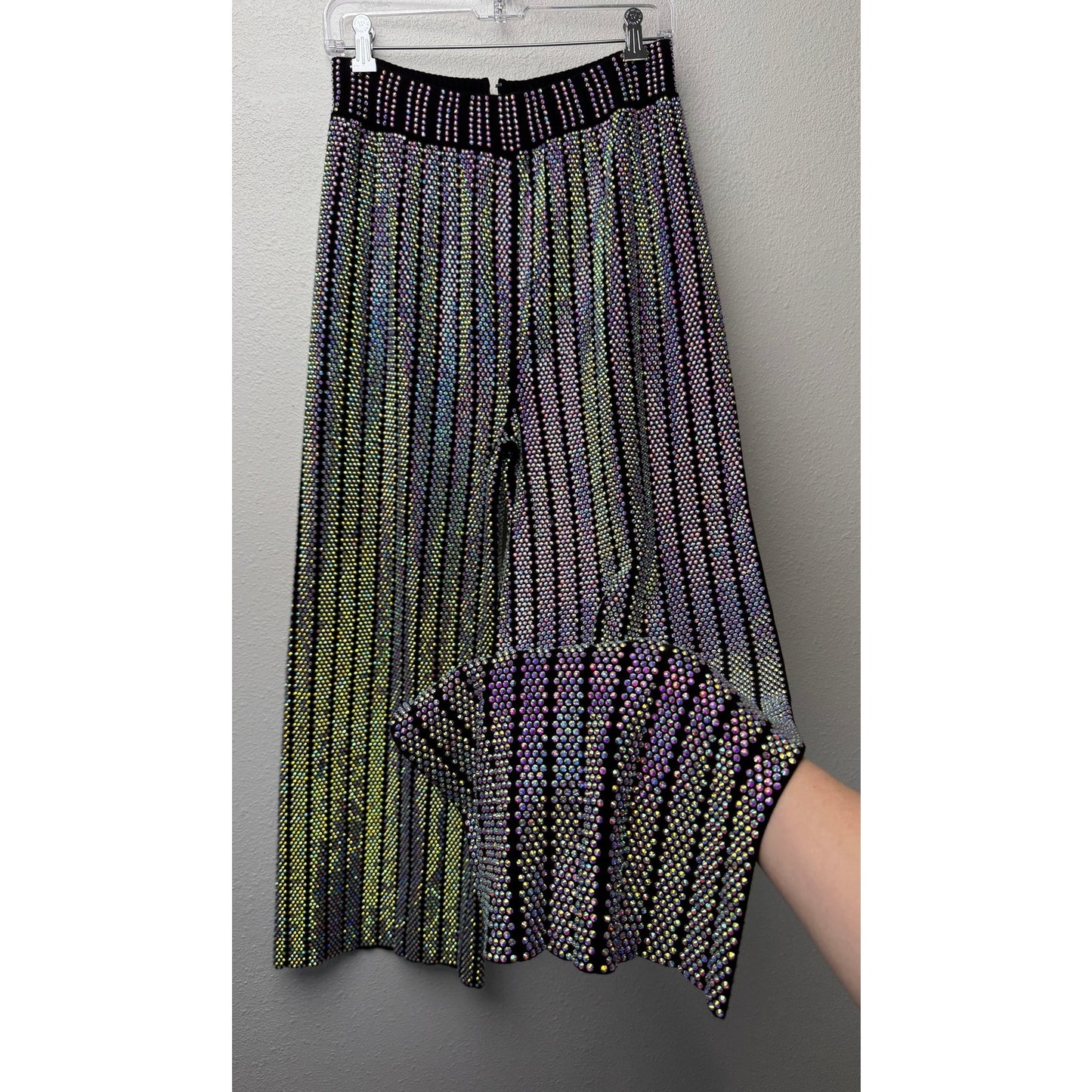 Gucci Women's L Black Crystal Sweater Pants Set