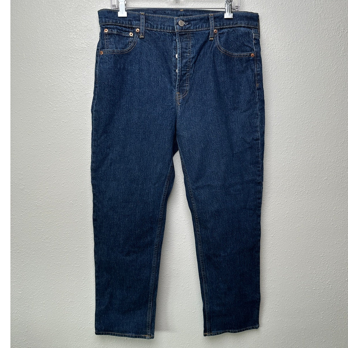 GAP Cheeky Straight High Rise Jeans Blue Women’s 32/14R Button Fly