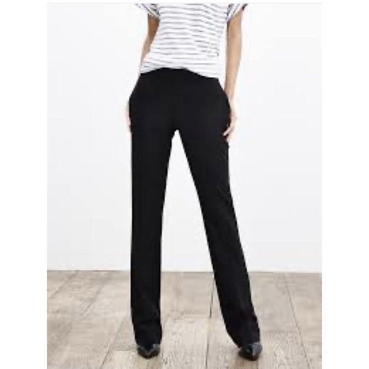 Banana Republic Black Martin Fit Stretch Chino Trouser Long Pants Zip Pocket 8