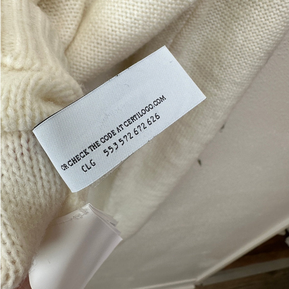 Off-White Reverse Arrow Diag Knit Crew Sweater White / Green