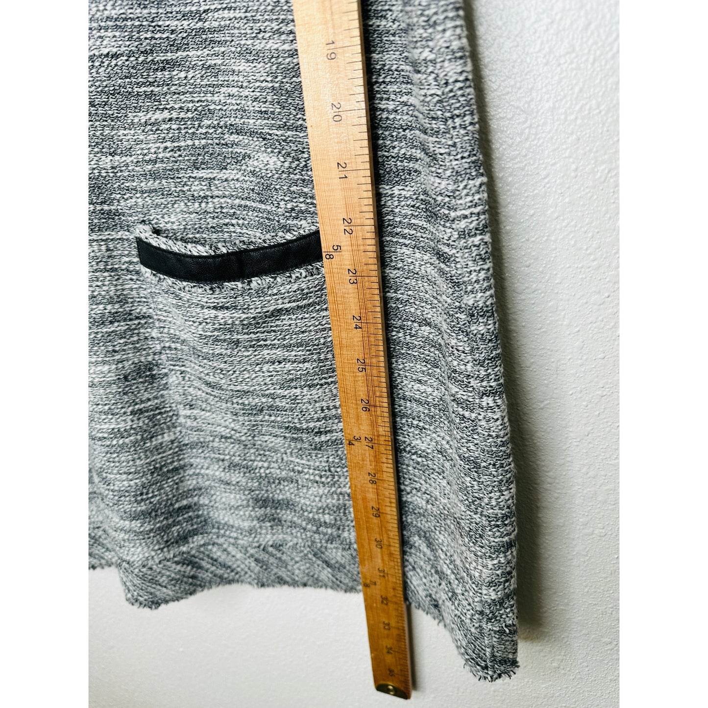 Anthropologie Postage Stamp Beverly Crochet Leather Trim Tunic Dress M