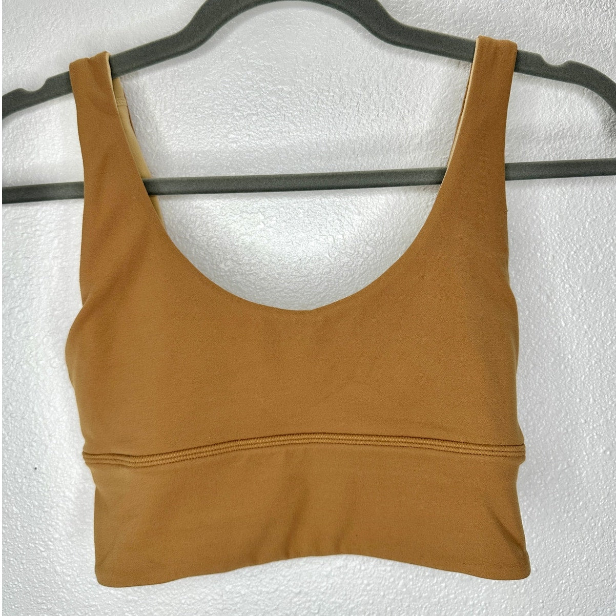 Lululemon Align Reversible Bra Pecan Tan Bold Beige Nulu Size 4
