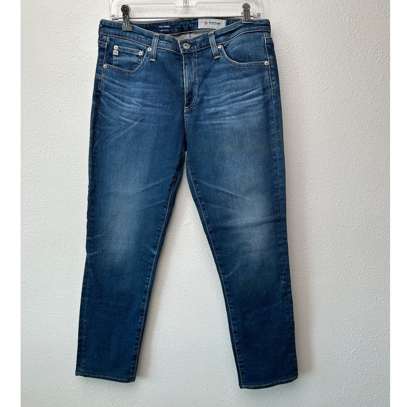 AG Prima Jeans Medium Light Wash Womens US 30R Cigarette