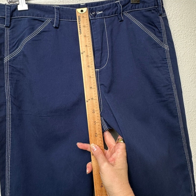 NWT G1 Goods Paper Boy Pant Navy Work Jeans Women’s Size 10 Straight