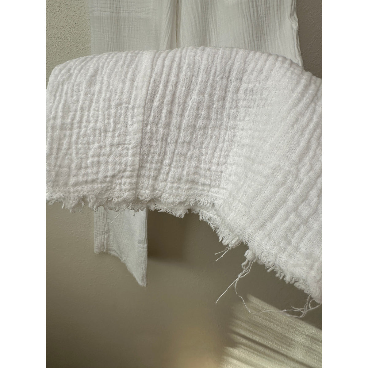 Rails Leon White Gauze Wide Leg Pants Elastic Waist US S
