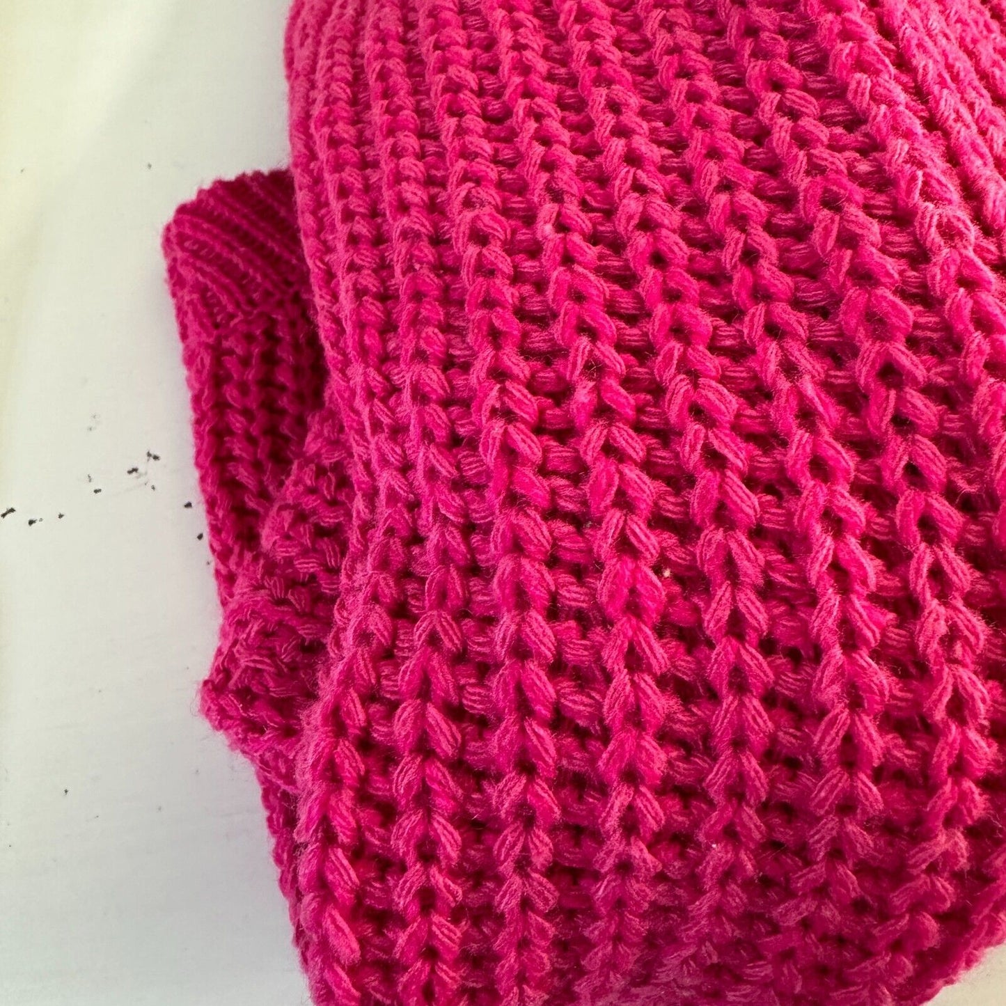 Paris & Me Pink Oversized Wide VNeck Long Sleeve Front Adjustable Ruched Sweater