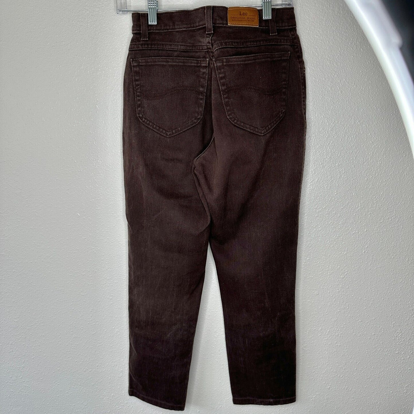 Lee Original Jeans Brown Denim Mid Rise 5-Pocket Slim Jeans 4