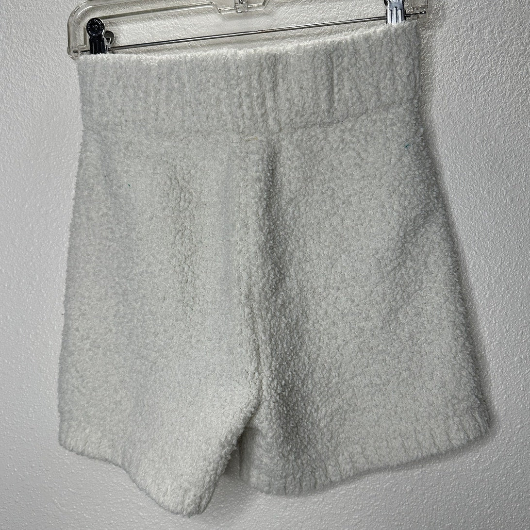 Skims Ivory Cream Cozy Knit Stretch Waist Terrycloth Shorts S / M
