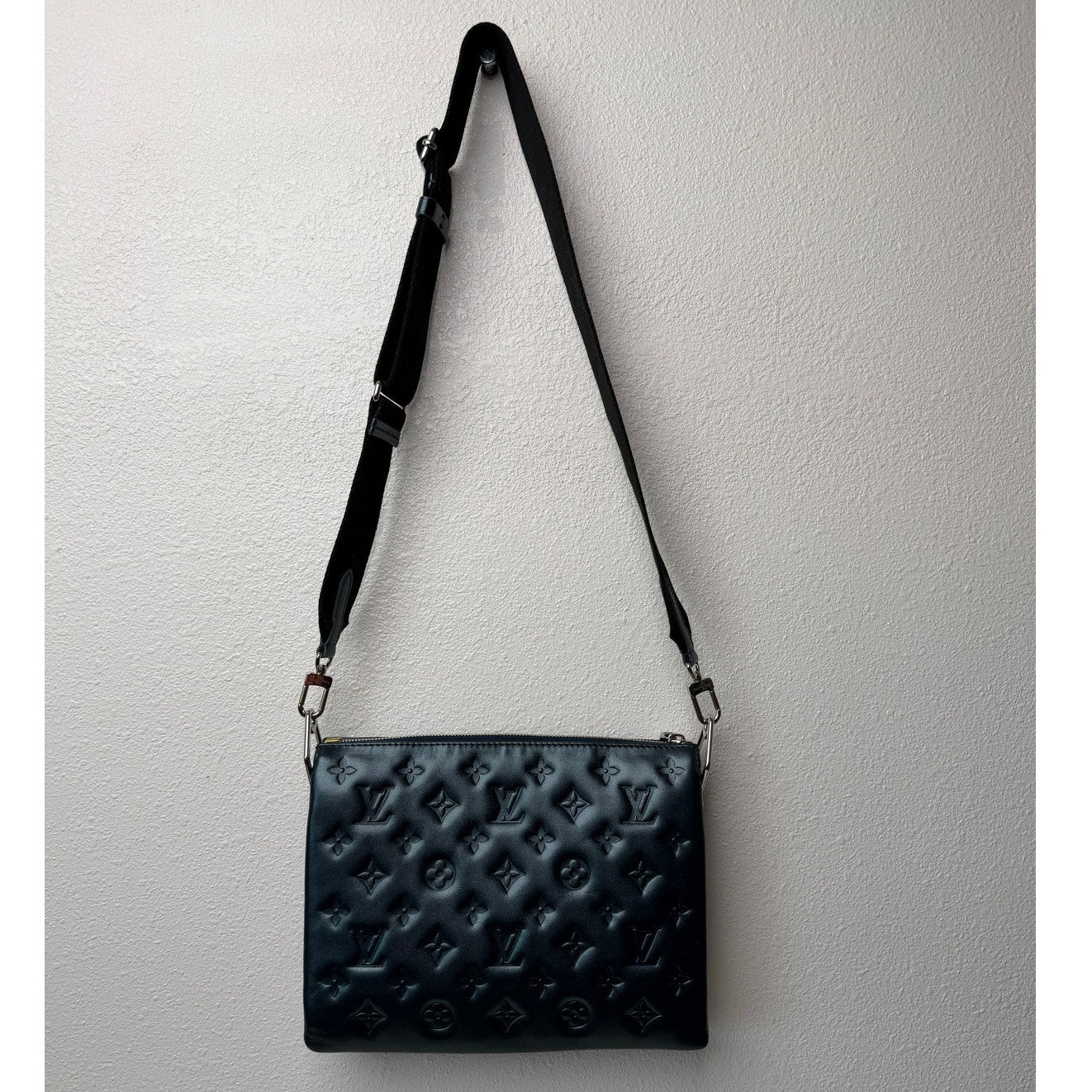 Louis Vuitton Coussin PM Metallic Blue Lambskin Crossbody Bag M21535