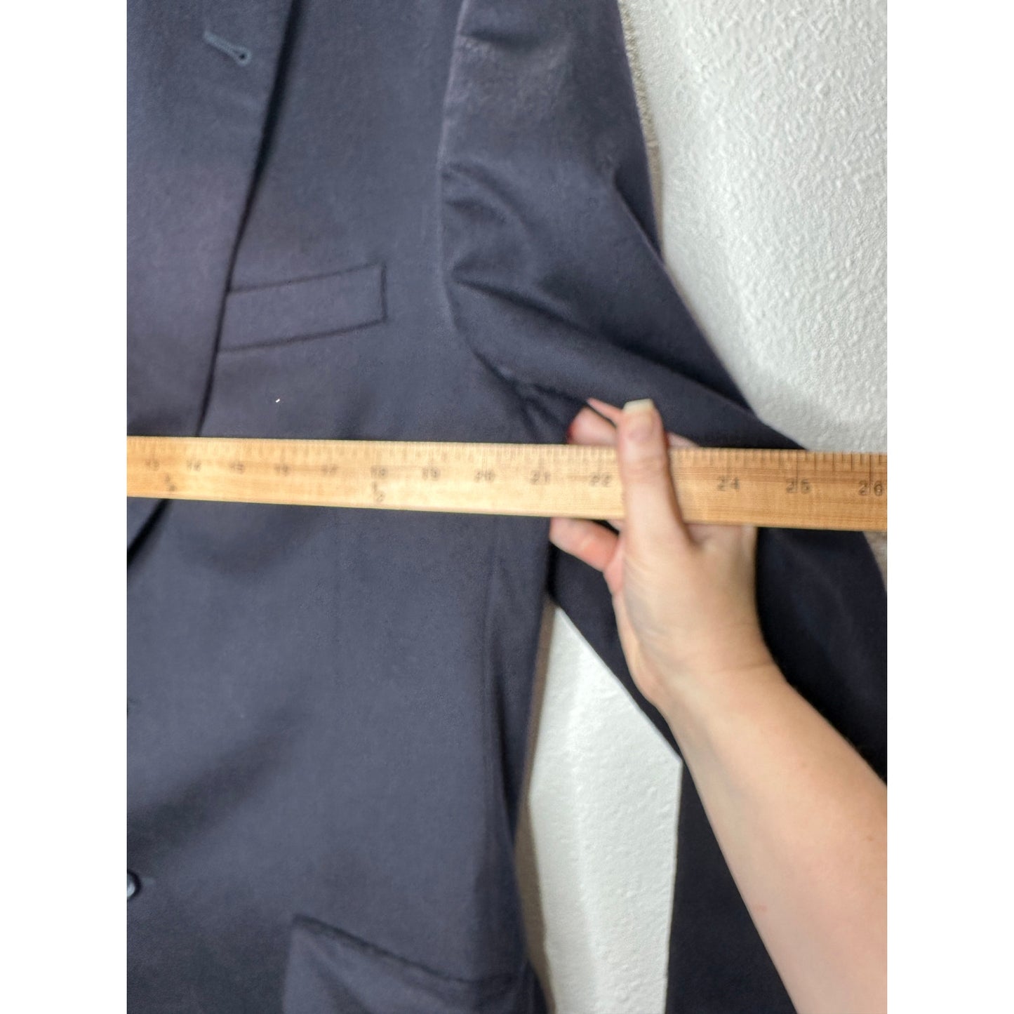 Burberry 100% Cashmere Black Bond Street 2-Button Blazer Jacket 40 Long