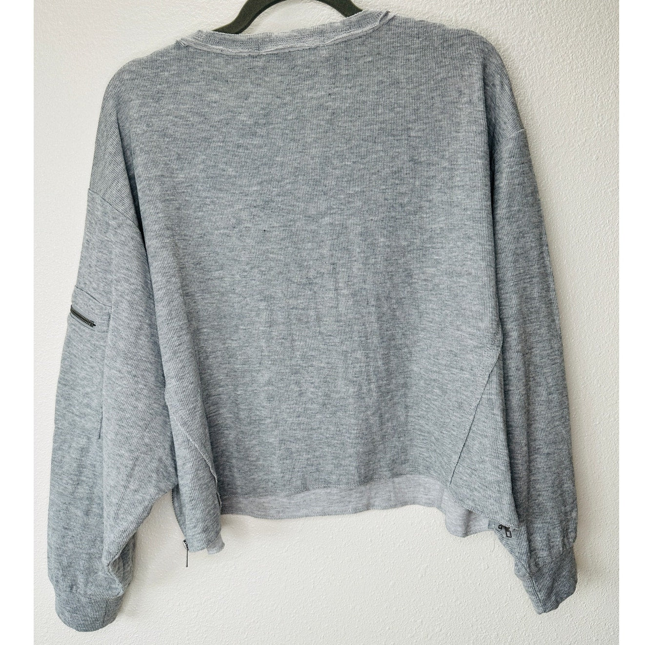 Vintage Havana Gray Crew Neck Utility Jersey Top & Cargo Sweat Pants M