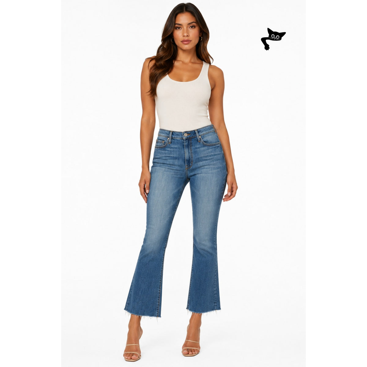 NWT Black Orchid Denim Chrissy Kick Flare Jeans US 27 Blue