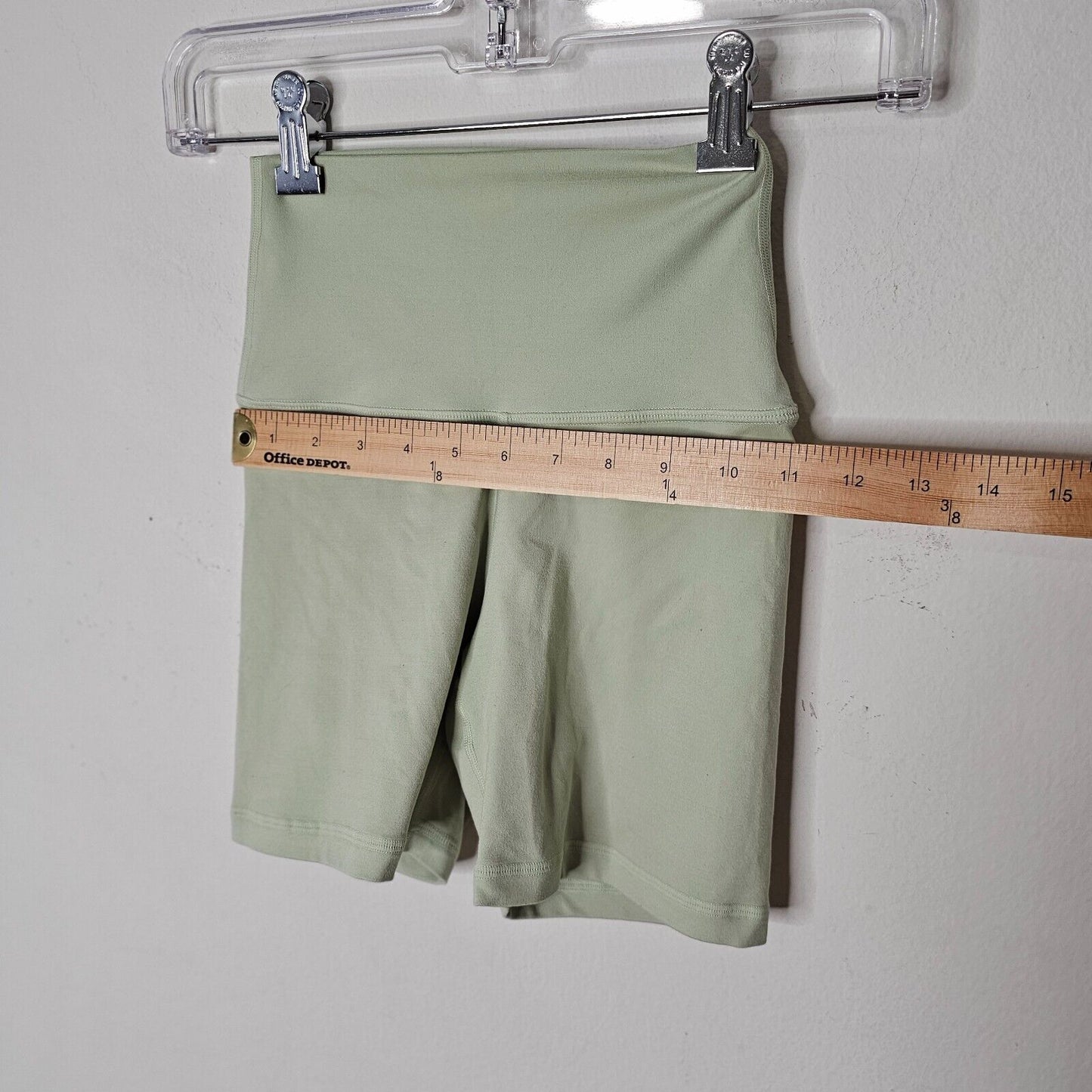 Set Active Lime Green Luxform Stretch High Waist Slimming Biker Shorts XS
