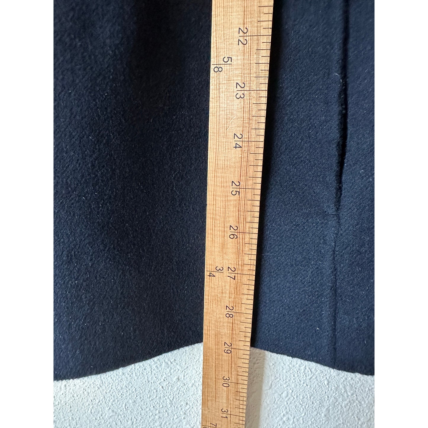 S MaxMara Cucio Amano Navy Angora Wool Blend 3-Button Blazer 12