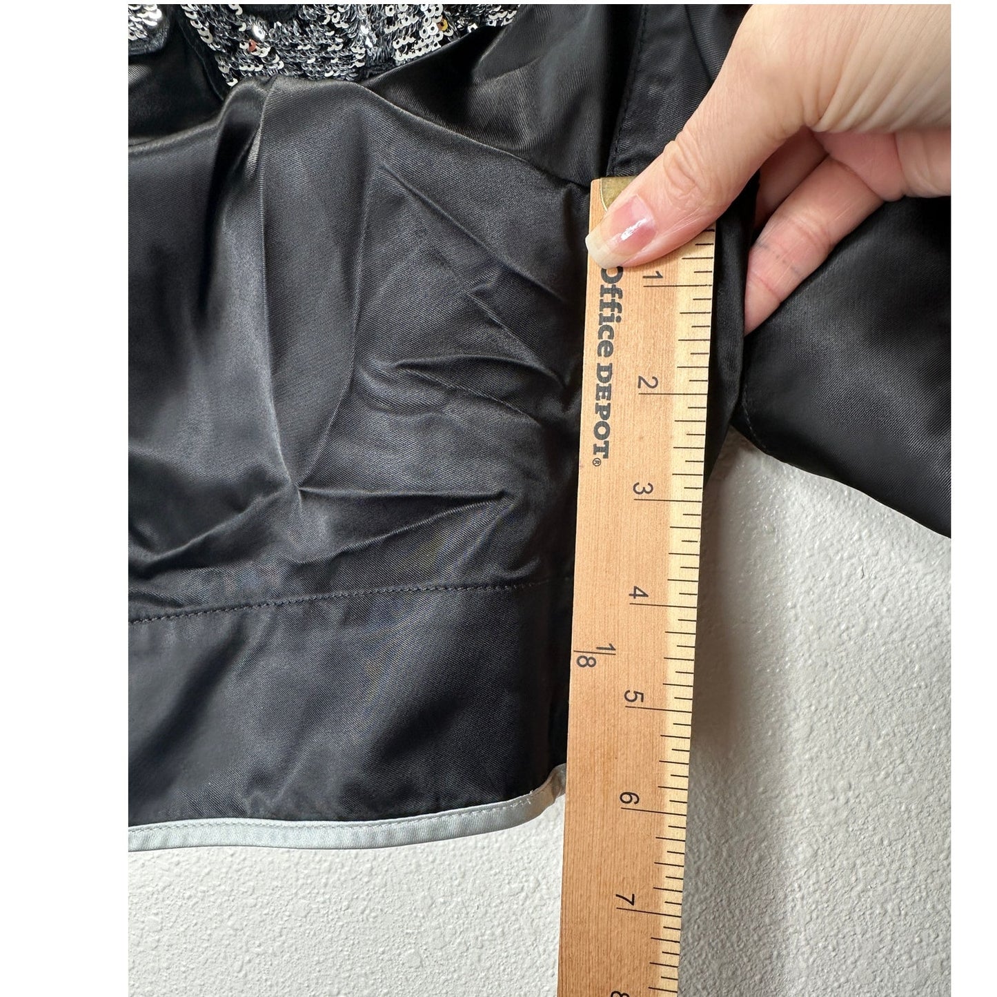 Versace Muay Thai Boxing Shorts Black & Silver Sequin 48 / M