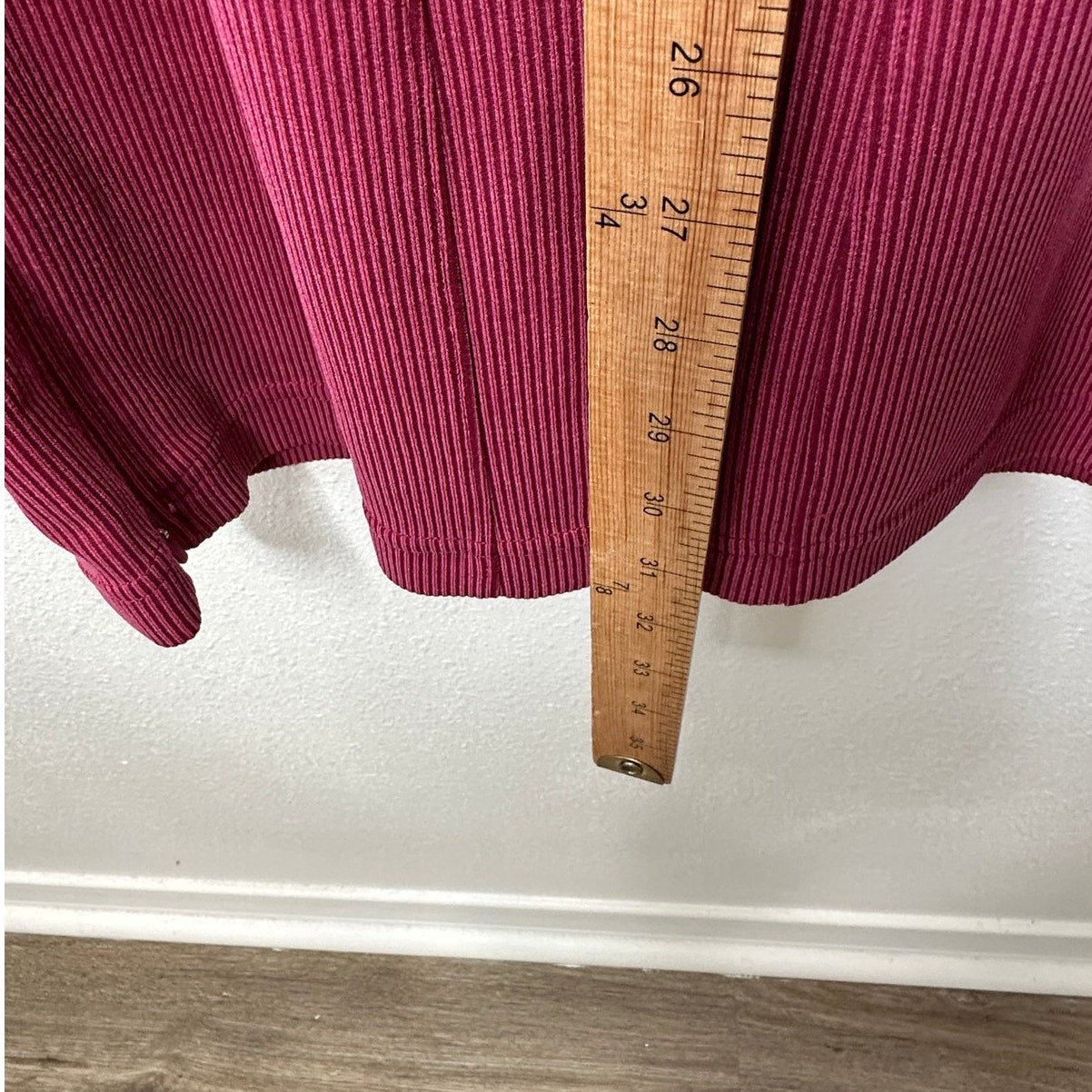 Lululemon Dark Pink Pomegranate Brushed Softstreme Ribbed Zip Flared Pant 4
