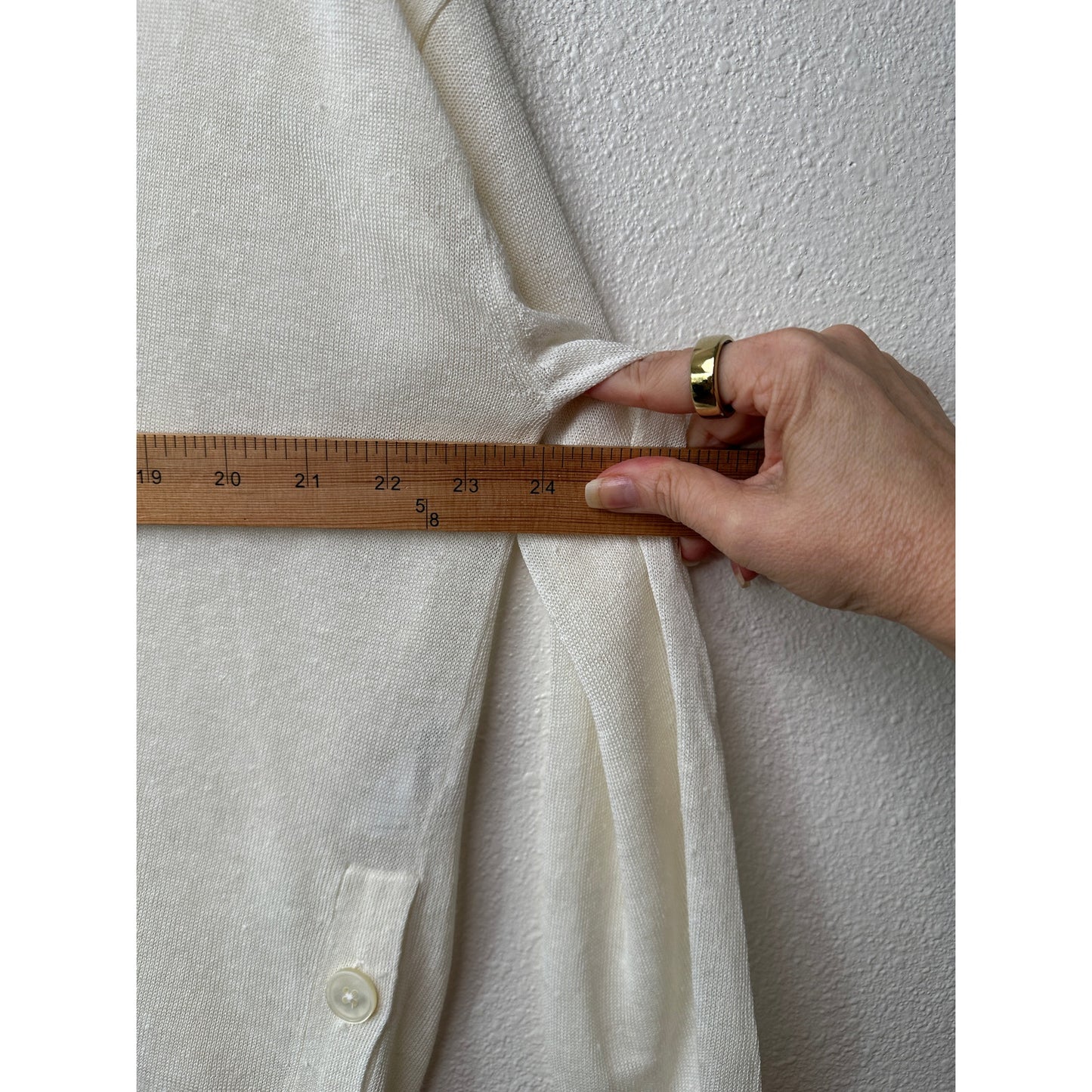 NWT J Crew Linen Blend V-Neck Sweater Ivory Women's US L