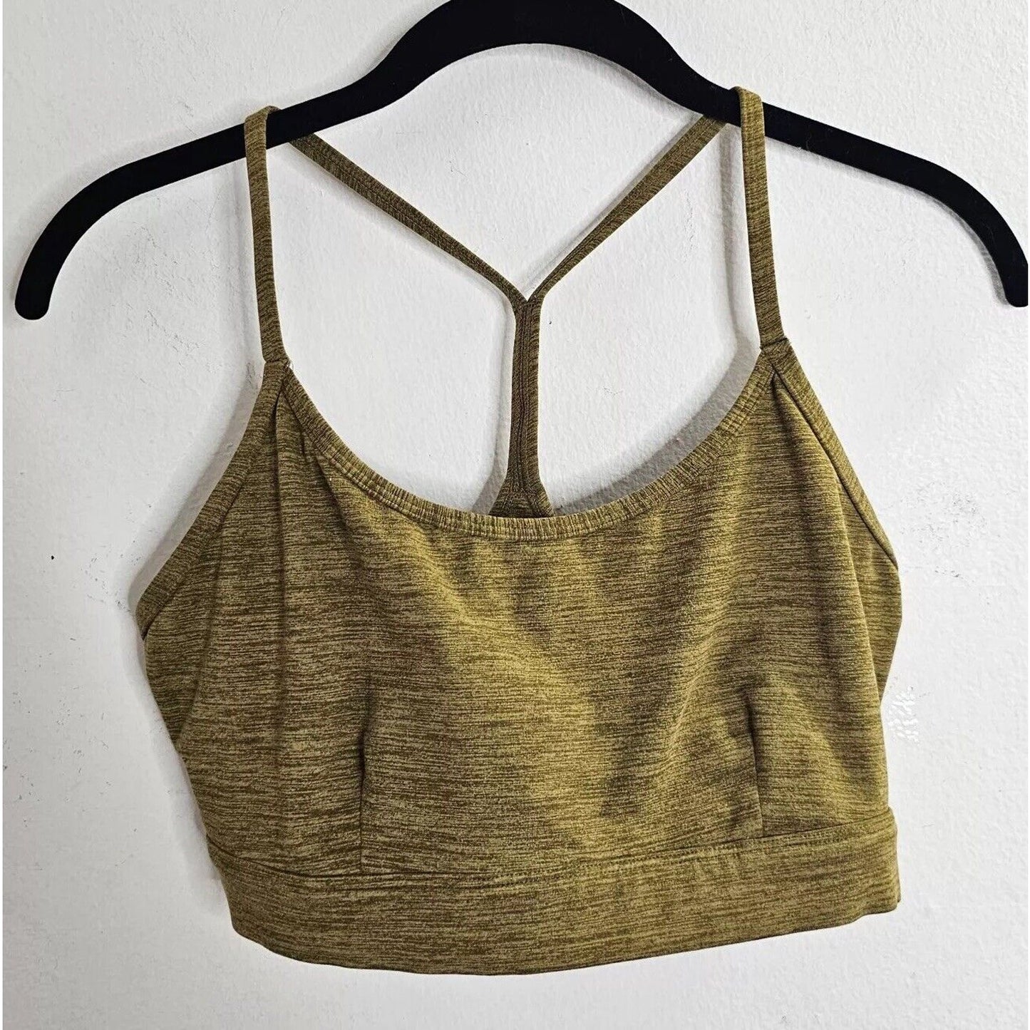 Joy Lab Olive Green Racer Back Spaghetti Strap Sports Bra Medium