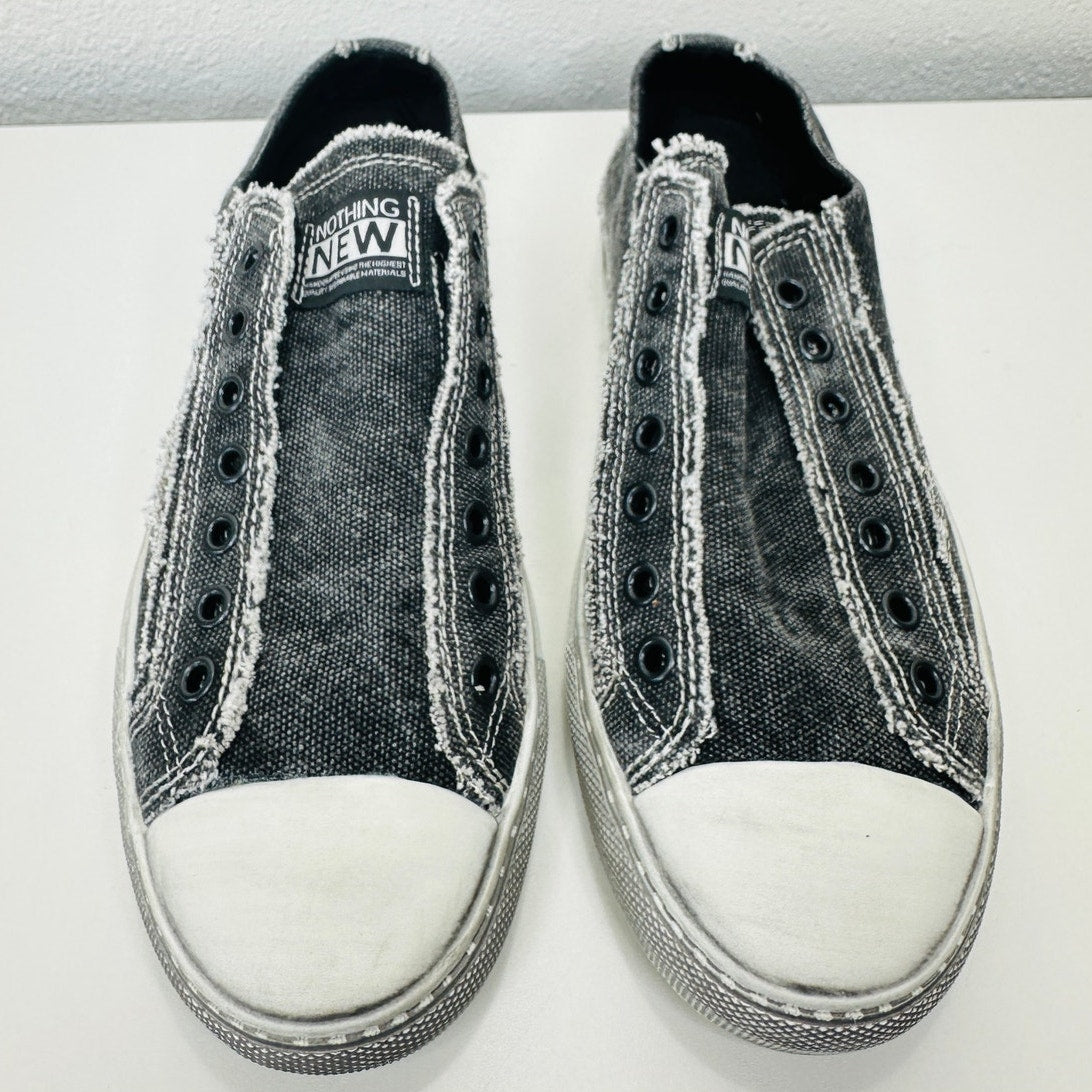 Nothing New Women's Stonewash Wave Black Sneaker 5