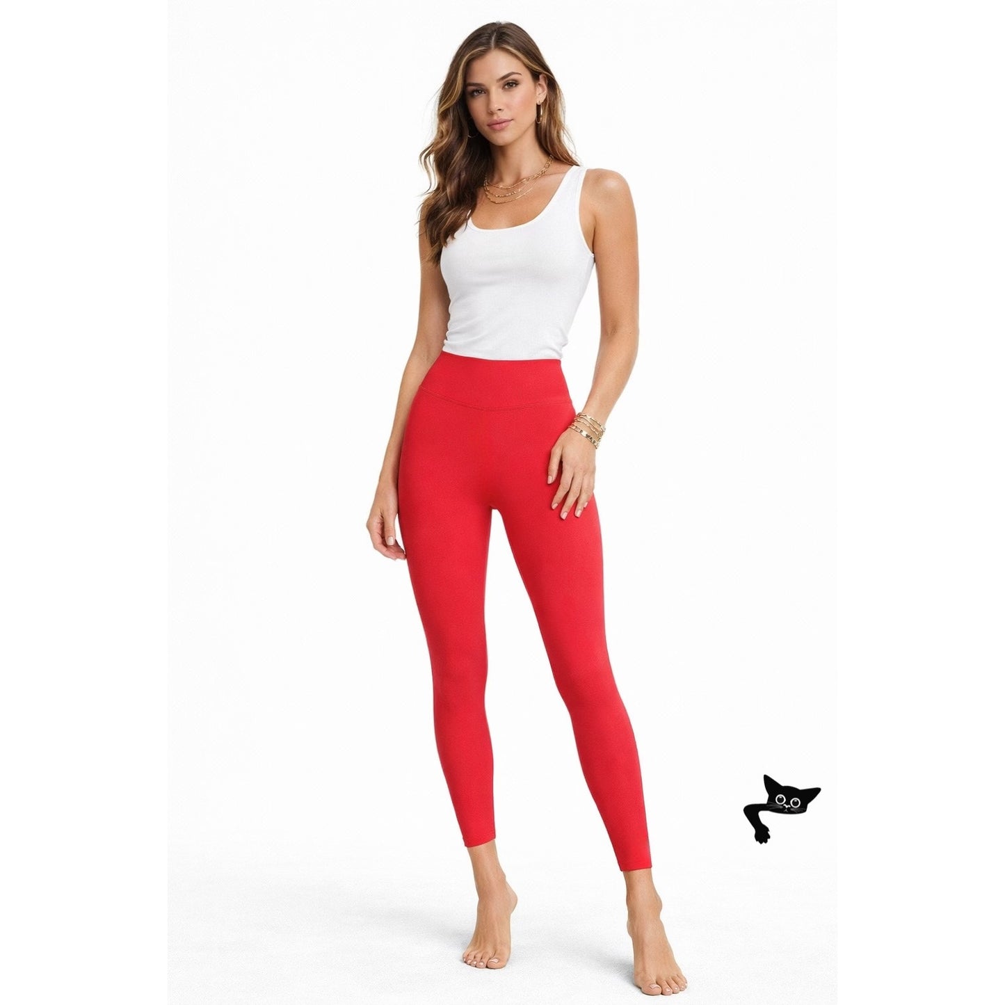 Barry's X Bandier Fiery Red Active High Waist  Yoga Pant Leggings XS