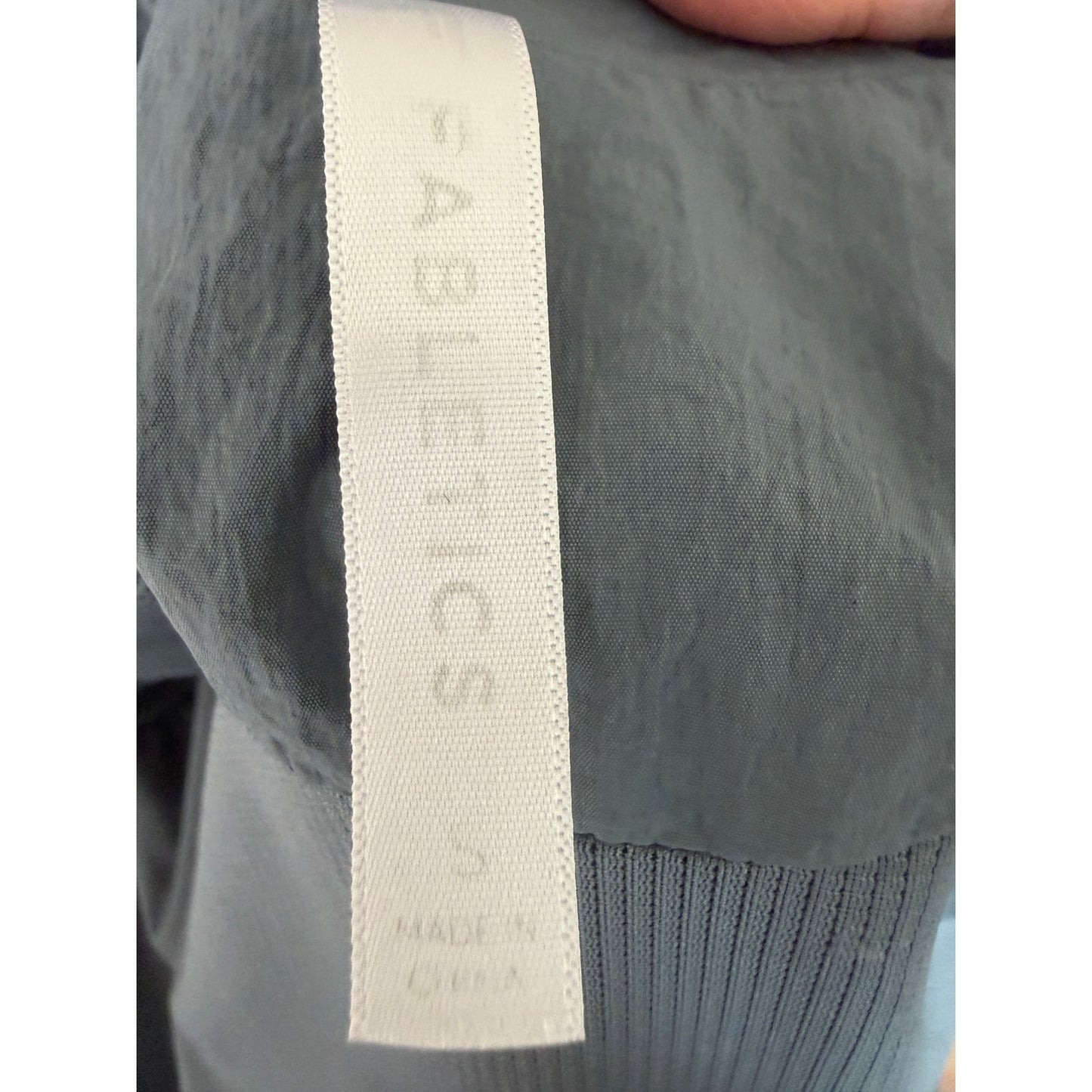 Fabletics Alayia Color Block Windbreaker Jacket Gray White Yellow Size S