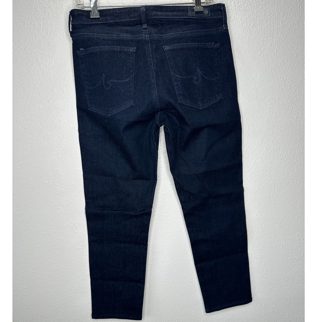 AG Medium Wash Whiskered Prima Cigarette Leg Jeans 30