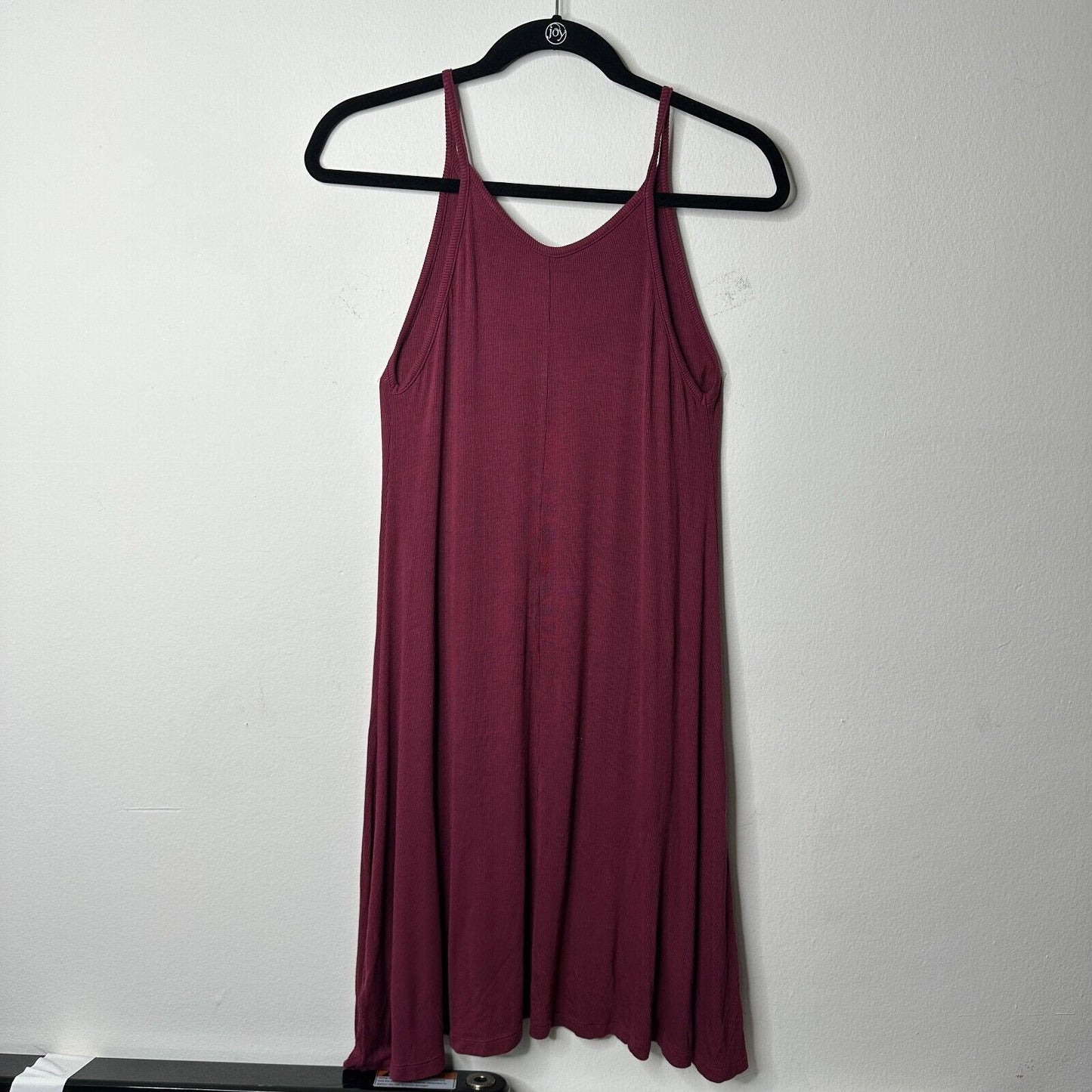 Old Navy Soft Burgundy Swing Spaghetti Strap Summer Tank Dress Above Knee S