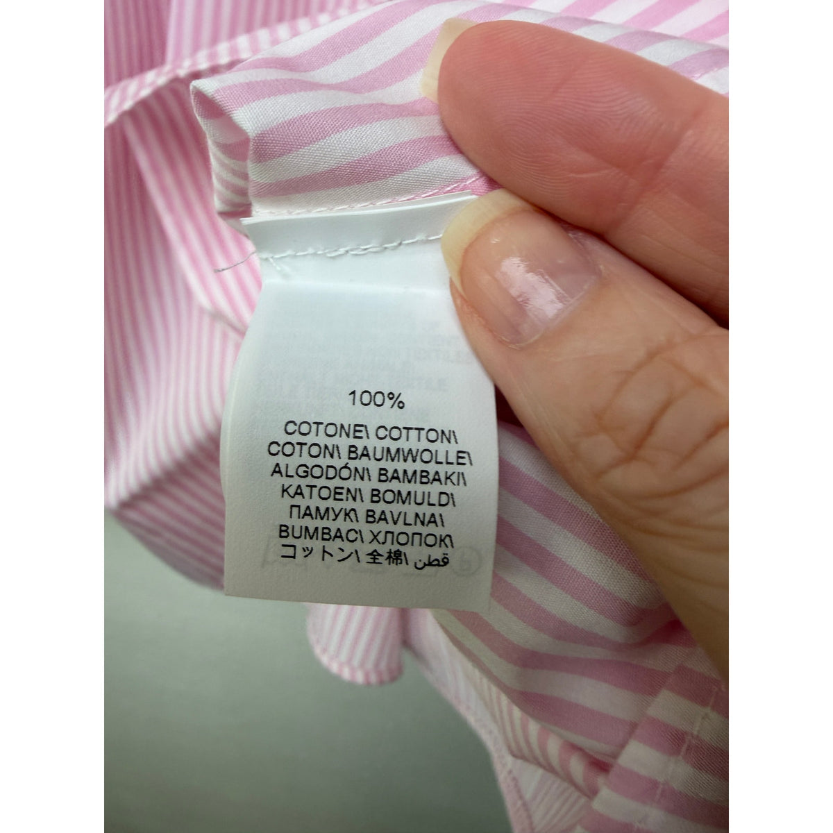 Brunello Cucinelli Pink Stripe Cotton Shirt Men L
