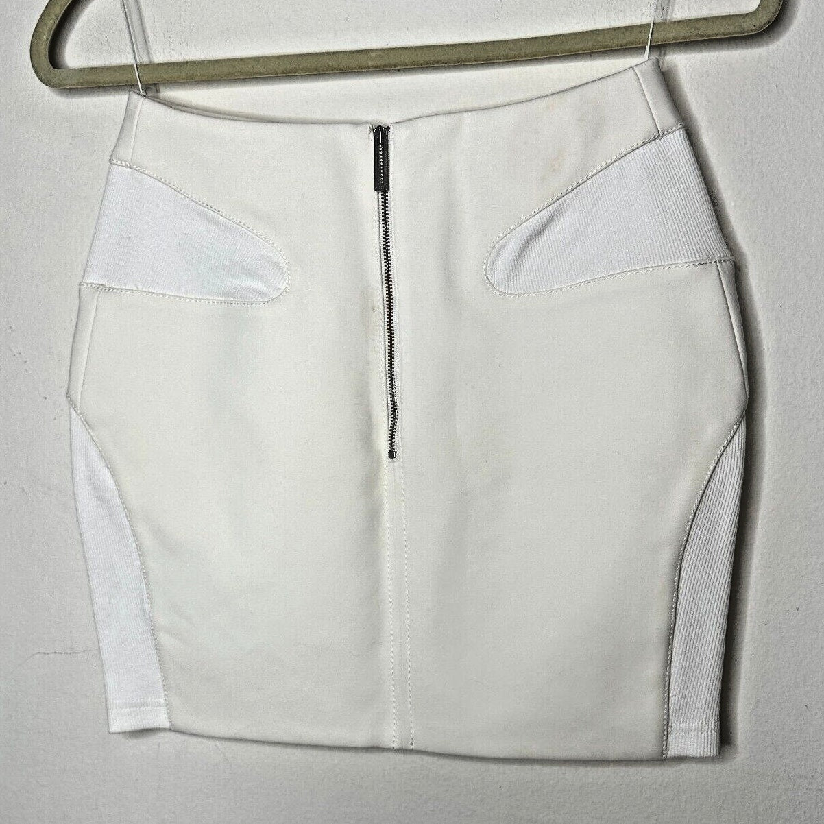 UNIQUE Dion Lee Off-White Contour Stitch Bandage Style Mini Skirt High Waist S