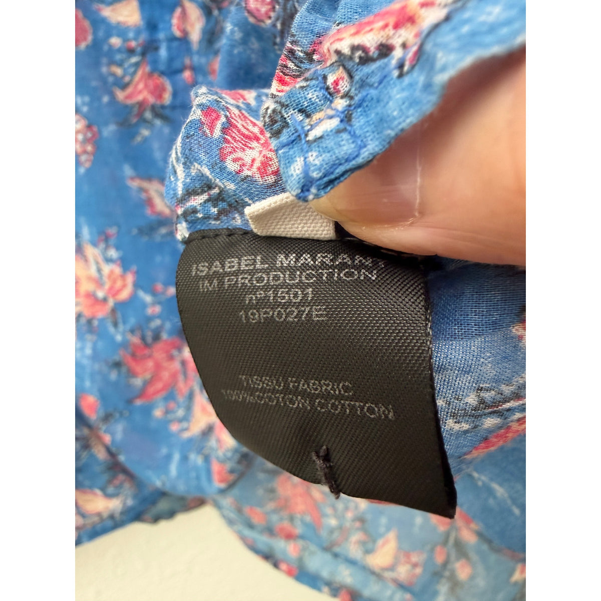 Isabel Marant Etoile Blue Floral Blouse Women FR 38/ US 6