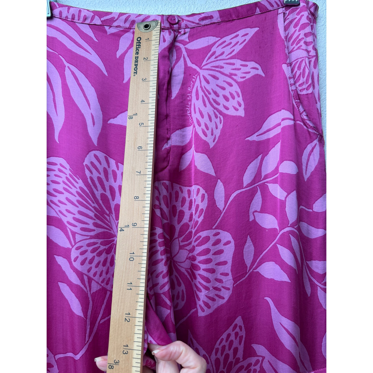 Poupette St Barth Pink Pants Womens S Wide Leg