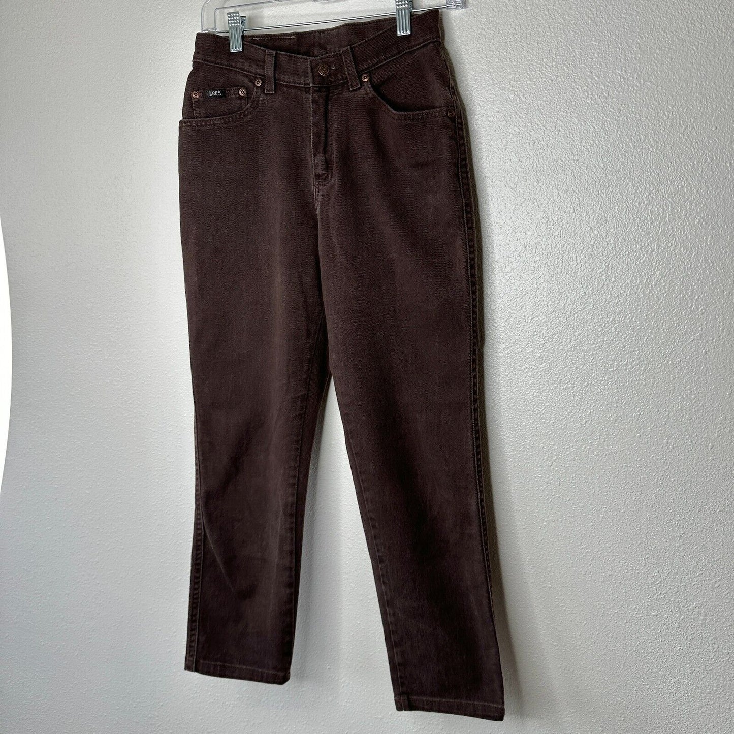 Lee Original Jeans Brown Denim Mid Rise 5-Pocket Slim Jeans 4