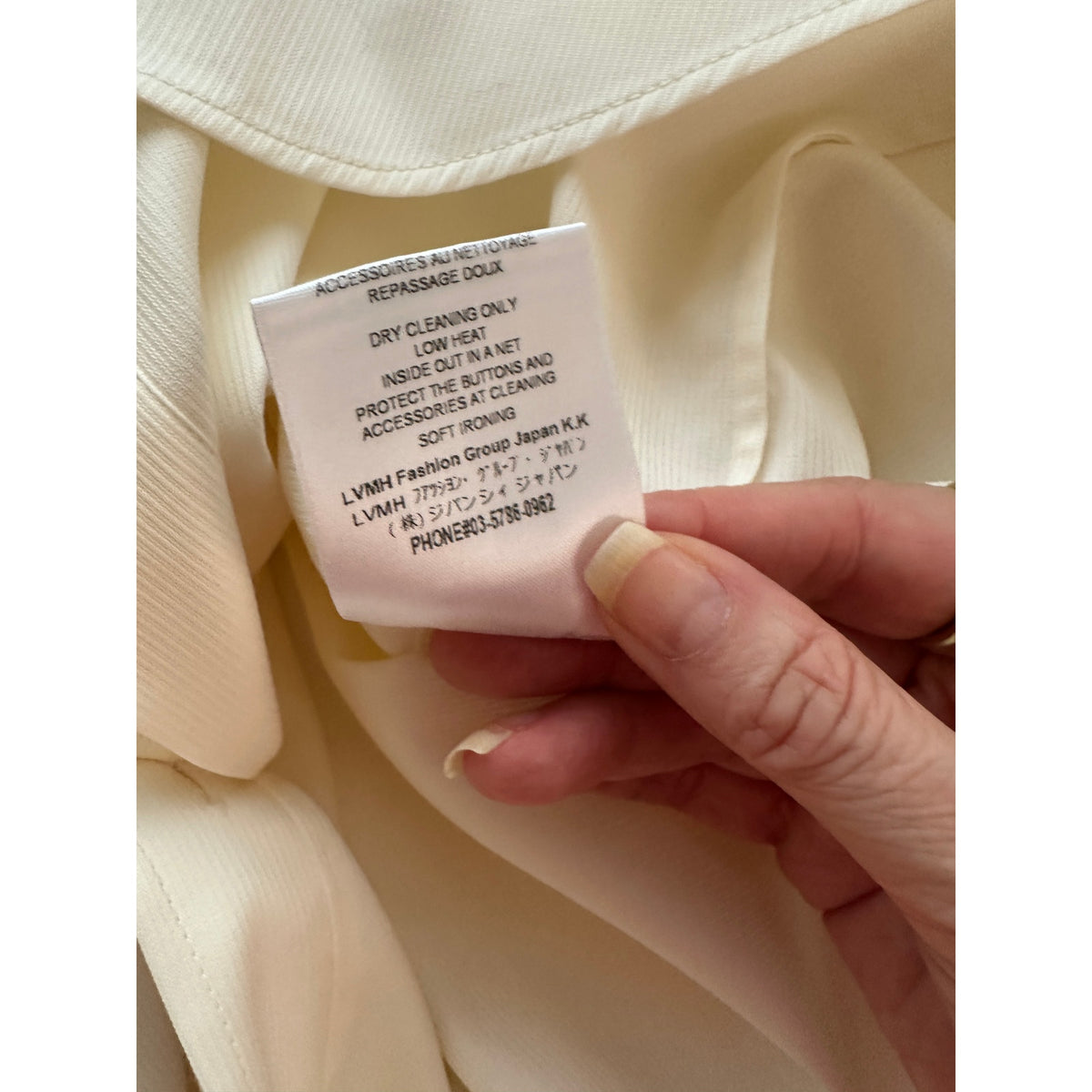NWT Givenchy Shirt Cream Mens US L Roll Tab Sleeves