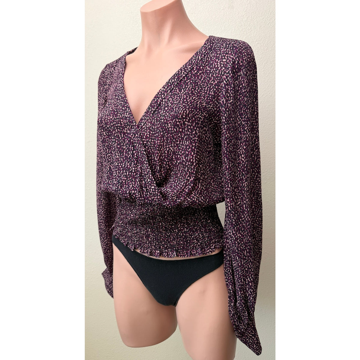 Parker Matilda Funfetti Silk Blouse Women XS Purple