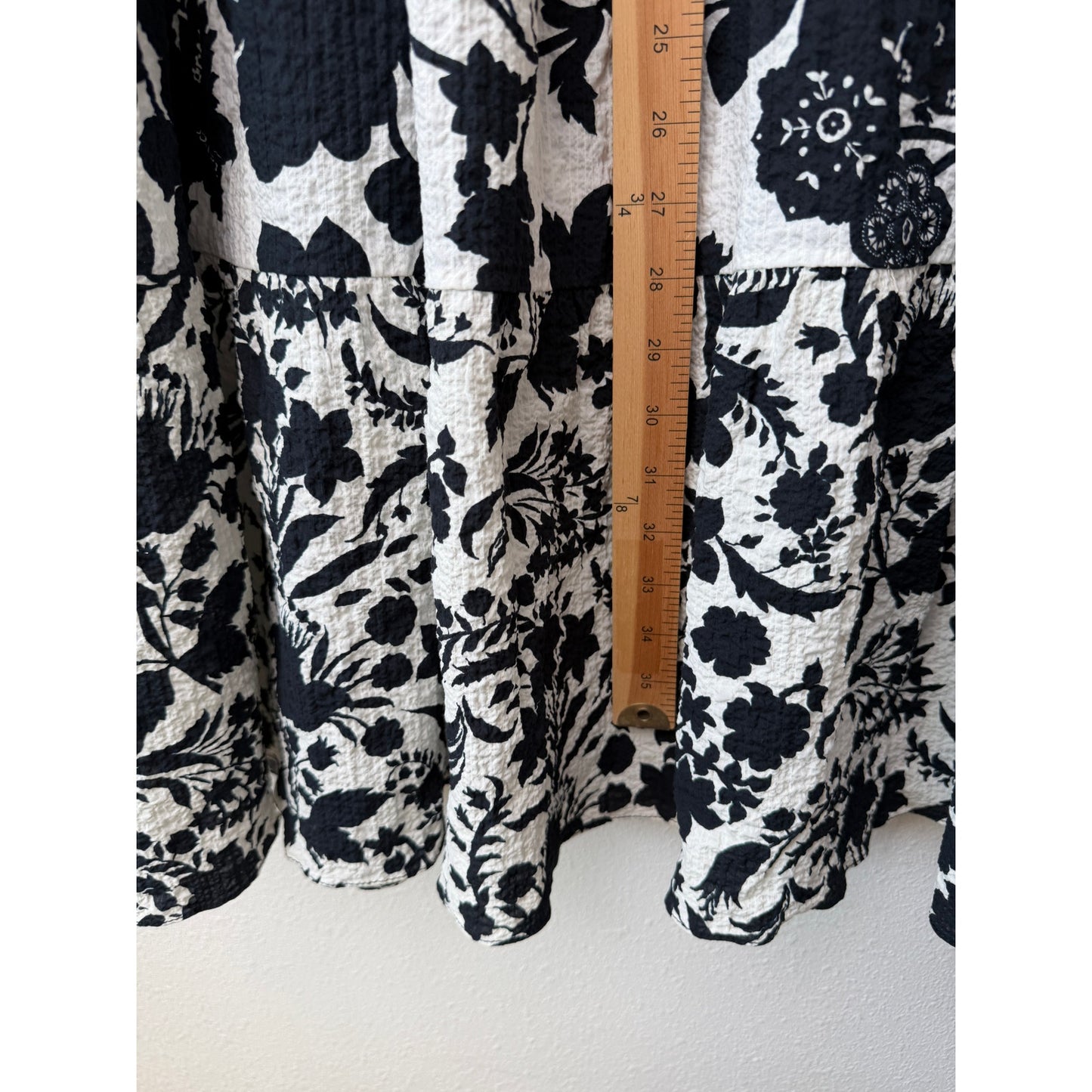 NWT Misa Los Angeles Womens Black White Floral Set XS
