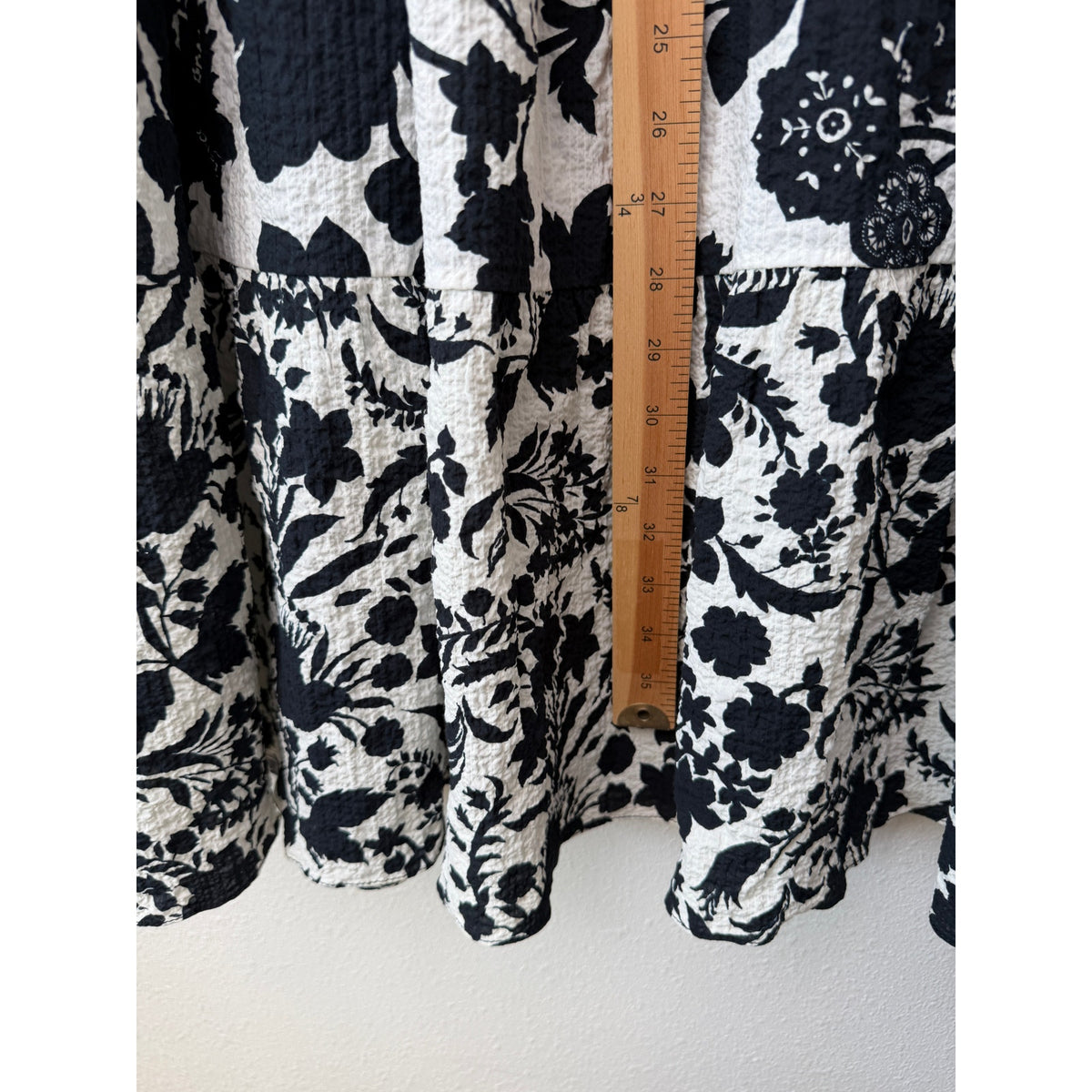 NWT Misa Los Angeles Womens Black White Floral Set XS