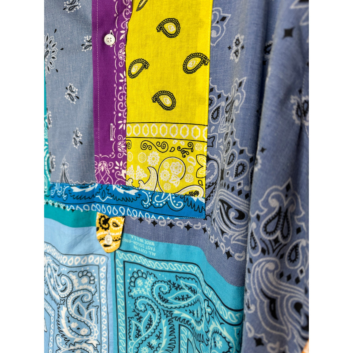 Children of the Discordance Multicolor Bandana Patch Long Sleeve Shirt 3