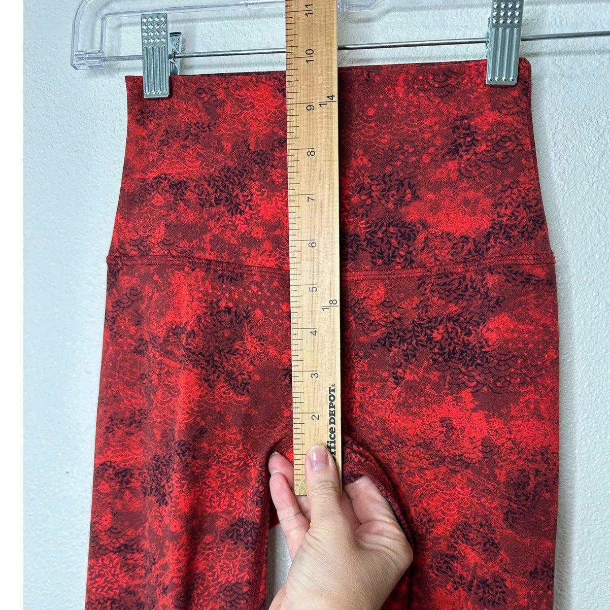 Lululemon Red & Black Align High Rise Full Length Yoga Pant 2