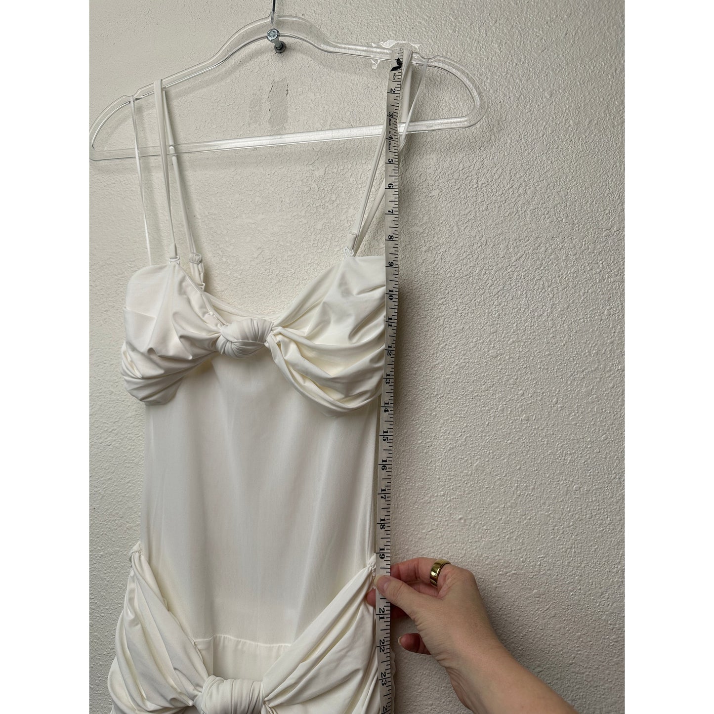 NWT Sasha Therese Amara Maxi Dress White XXS Sheer