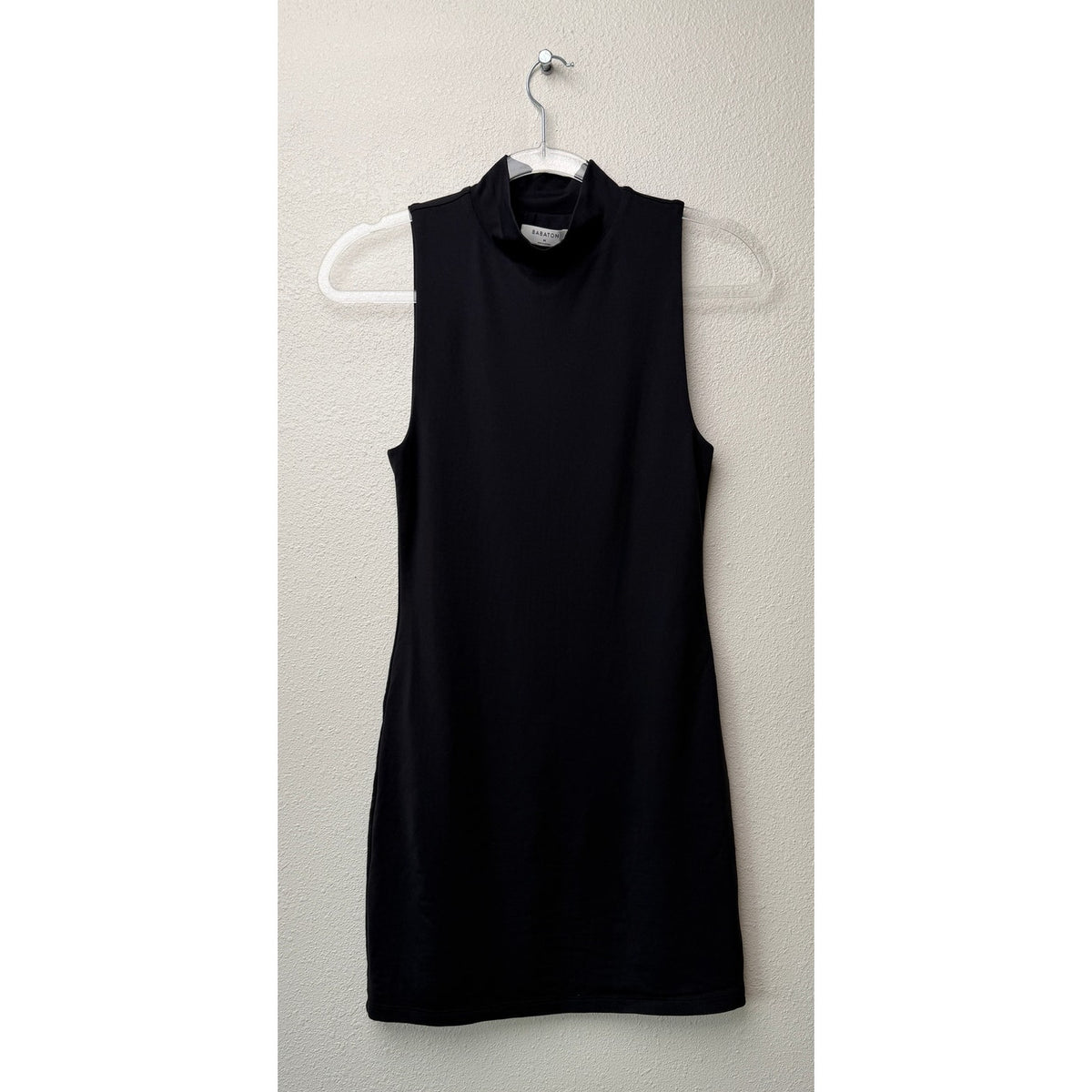 Babaton Aritzia Black Mock Neck Bodycon Dress Womens M