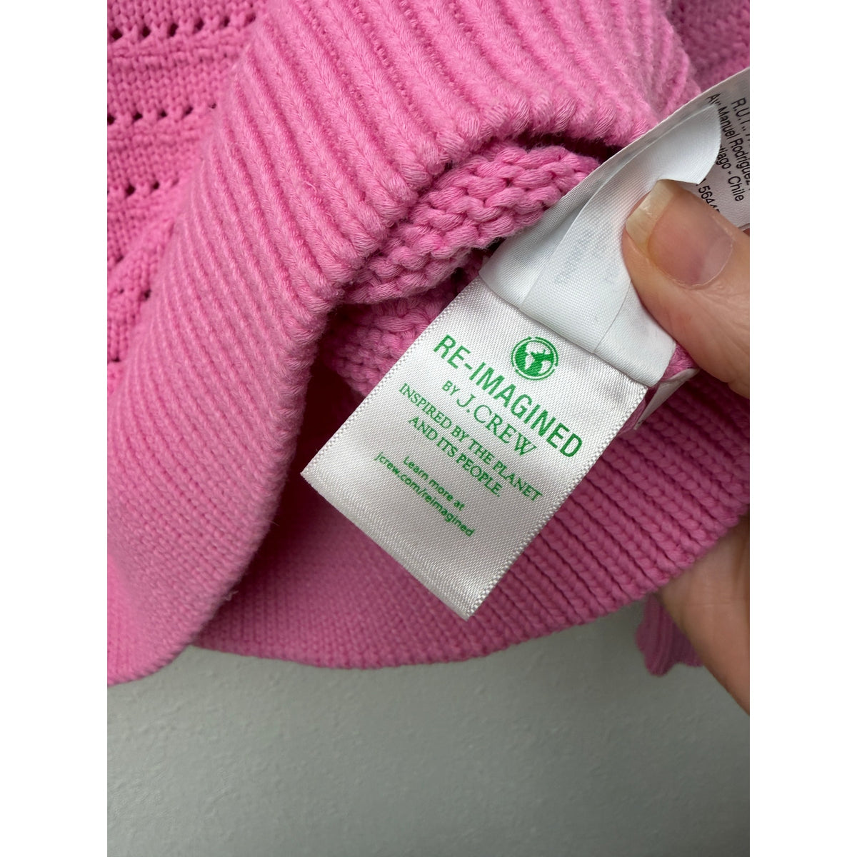 J.Crew Pink Pointelle Open Knit Sweater Women S