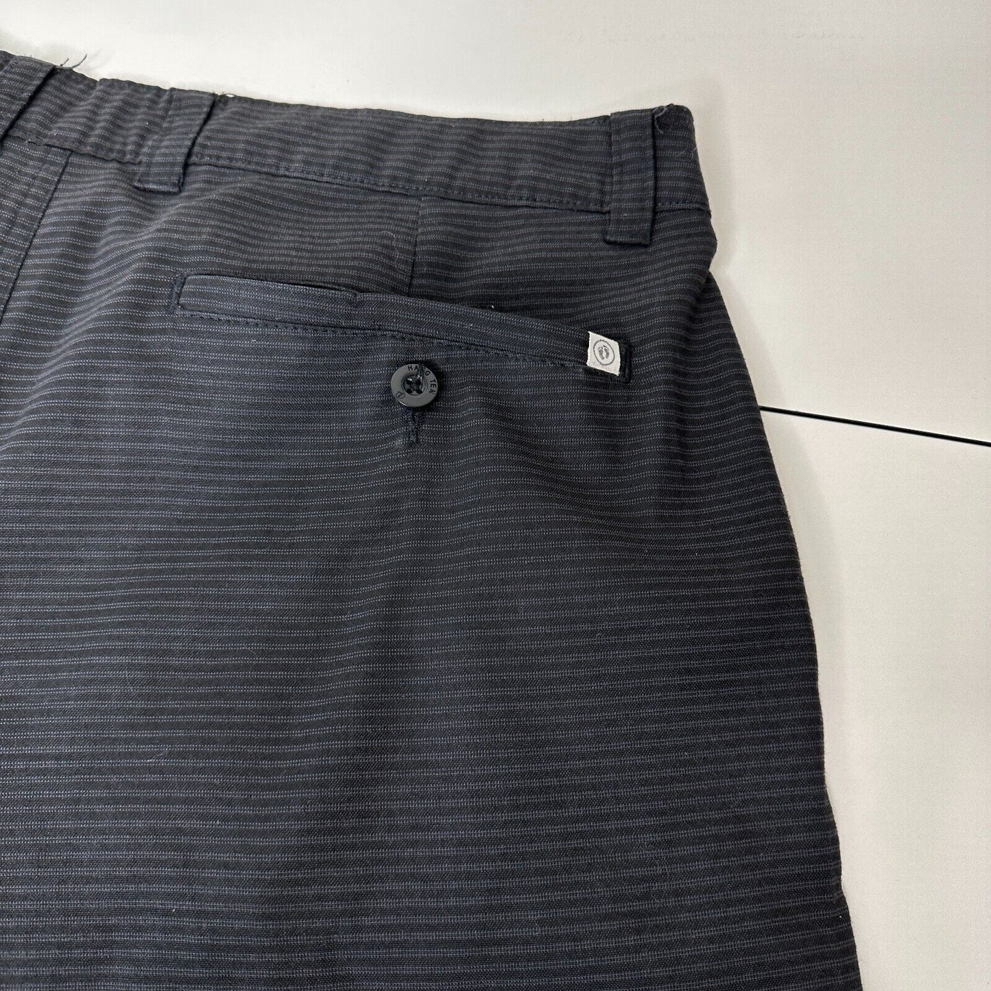 Hang 10 Black-Gray Daybreak Hybrid 21" Everyday Short Back Pocket Stretch 34