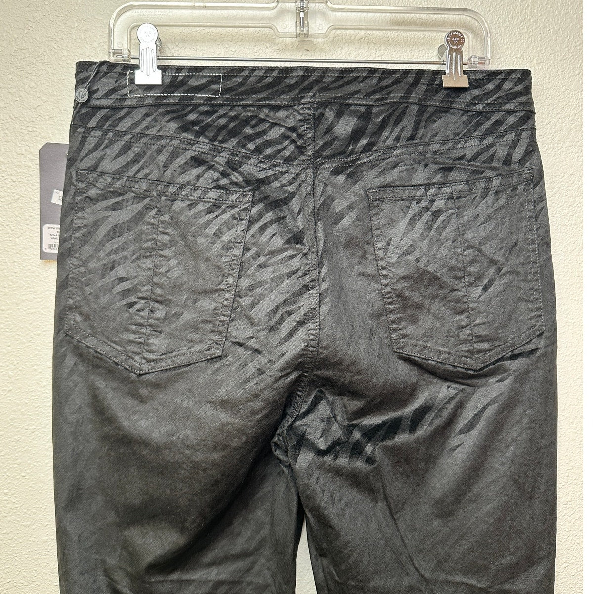 NWT Rag & Bone Nina High-Rise Ankle Skinny Pants Black Zebra 32