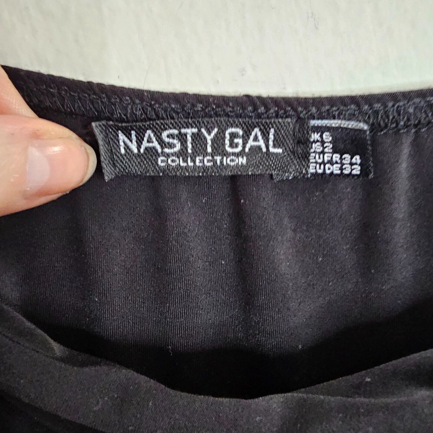 Nasty Gal Sexy Black Only Fools Ruche In Maxi Side-Ruched Dress 2