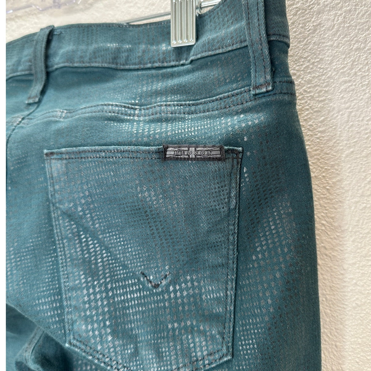 Hudson Midrise Dark Teal Nico Super Skinny Jean in Nonconformist 26