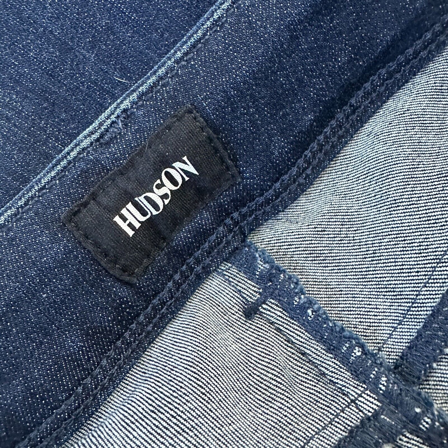 Hudson Collin Dark Blue Wash Low Rise Electric Clover Skinny Denim Jeans Size 26